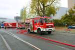 Feuerwehr Frankfurt am Main IVECO LF20 am am 15.10.22 bei der Frankopia 2022 im Frankfurter Osthafen
