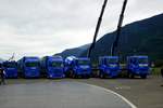 MAN und Scania Lkw von Rubin & Morger 26.6.16 beim Trucker Festival Interlaken.