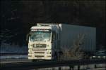 Ein MAN TGA (vermutlich 18.440) von PEMA Truck-Trailer ist bei Hagen mit einem Khlauflieger in Richtung Sden unterwegs.