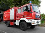 =MAN TGM als Gerätewagen Logistik der Feuerwehr HÜNFELD ausgestellt beim Tag der offenen Tür im Juni 2019