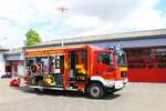 Feuerwehr Altenstadt (Hessen) MAN TGM HLF20/16 (Florian Altenstadt 1/46) am 29.07.23 bei einen Fototermin.