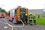 Feuerwehr Limeshain MAN TGM StlF am 13.08.23 in Hammersbach bei einer Übung