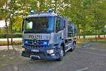 Polizei Bayern Mercedes Benz Arocs WLF am 29.09.19 beim Tag der offenen Tür der Polizei Aschaffenburg. Es gibt nur zwei Fahrzeuge davon