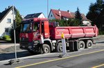 =MB Arocs der Firma  BRÄHLER  ist im August 2016 auf einer Baustelle in Fulda eingesetzt