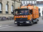 Mercedes Müllwagen unterwegs in Konstanz am 25.05.2023