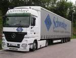 Juni 2012 / fr das Logistic-Unternehmen Schwenker fhrt der Mercedes Actros 1846 -angetroffen im Mrkischen Kreis...