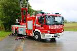 Feuerwehr Weiterstadt Mercedes Benz Atego DLK 23/12 am 25.09.22 beim Tag der offenen Tür