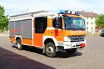 Feuerwehr Aschaffenburg Mercedes Benz Atego HLF20/1 (Florian Aschaffenburg 1/40-1) am 01.07.23 bei einen Fototermin. Vielen Dank für das tolle Shooting