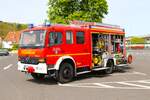 Feuerwehr Wächtersbach Mercedes Benz Atego HLF20/16 (Florian Wächtersbach 1/46/1) am 14.04.24 bei einen Fototermin.