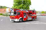 Feuerwehr Wächtersbach Mercedes Benz Atego DLK23/12 (Florian Wächtersbach 1/30/1) am 14.04.24 bei einen Fototermin.