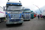 Scania und Volvo am 24.6.17 am Trucker Festival in Interlaken.