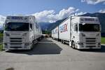 Mehrere Scania Hängerzüge von Transex am 26.6.22 beim Trucker Festival in Interlaken.