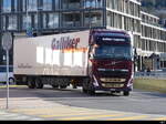 Volvo Sattelschlepper unterwegs in Schaan/FL am 27.12.2023