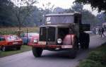 Dieser alte schwere Faun Lkw nahm am Oldtimer Treffen in  Bad Laer am 27.8.1987 teil.