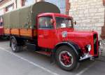Saurer CR1D, Oldtimer-LKW aus der Schweiz, Baujahr 1942, 69PS, Oldierama Lrrach, Mrz 2015