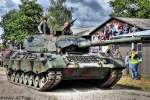 Leopard 1A5 am Fahren. Stahl auf der Heide II im Panzermuseum Munster. (01.09.13)