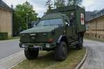 KMW Dingo der luxemburgischen Armee, als Krankentransporter ausgebaut, gesehen am Tag der offenen Tr bei der luxemburgischen Armee. 10.07.2022