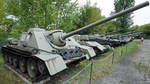 Der Jagdpanzer SU-85 in der Zweigstelle Fort IX  Sadyba  des Armeemuseums Warschau.