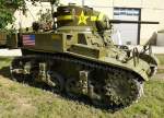 M3 A1  Stuart , Leichtpanzer aus US-amerikanischer Produktion ab 1941, Schweizerisches Militrmuseum Full, 04.07.2015