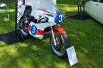 . Rennmotorrad Yamaha TZ 350, Bj 1978, 63 CV, 260 Km/h schnell, ausgestellt bei den Classic Days in mondorf.  30.08.2014 