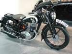 DKW NZ 350. 1938 - 1943. Dieses 346 cm Motorrad leistete 11.5 PS und wurde ca. 45.300 mal hergestellt. Audi Museum.