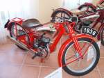 Jawa 175c, das tschechische Motorrad stammt von 1936. Museum Jawa Krivoklat.2009:05:02
