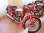 Jawa 350c SV, das tschechische Motorrad stammt von 1935. Museum Jawa Krivoklat. 2009:05:02