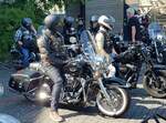=Harley Davidson ist abfahrbereit zur geführten Tour am Konrad-Zuse-Hotel in Hünfeld, 06-2023