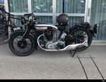 Oldtimer Motorrad Norton von 1930 am Internationalen Oldtimer Treffen in Aarberg am 2023.08.13