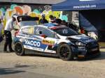 Ford Fiesta RRC (Julien Maurin / Nicolas Klinger) im Servicepark der Deutschland-Rallye, 23.08.2015