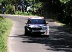  Verletzter  Skoda Fabia. Aufnahme: Intercontinental Rallye Championship, Race am 10.09.2011.