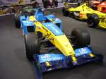 Renault R25 von 2005. Beim abgelichteten Rennwagen handelt es sich um das Weltmeisterauto des Spaniers Fernando Alonso aus der Saison 2005. Der V10-motor hat einen Hubraum von 3.0 Litern. Essen Motor Show am 01.12.2015.