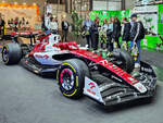 Dieser Formel-1-Wagen von Alfa-Romeo wurde Ende April 2024 auf der Hannovermesse ausgestellt.