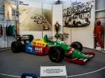 1988-er Benetton von ALessandro Nannini. Aufgenommen am 21.10.2012, Hockenheimring-Museum.