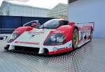 Toyota TS010 ein Prototyp, der 1991 von Toyota für Sportwagenrennen entwickelt wurde.

Hier am 11.6.2014 ausgestellt beim 24h Rennen in Le Mans.