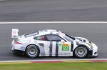  Nr.92, der 470 PS starke Porsche 911 RSR,(siebten Generation der Sportwagenikone 911), belegten die Porsche-Werksfahrer (Porsche Team Manthey) Frédéric Makowiecki und Richard Lietz nach einer sehenswerten Aufholjagd den zweiten Platz in der Klasse GTE-Pro . Am 2.Mai 2015 in Spa Francorchamp  auf dem Weg zur Startaufstellung zum FIA WEC Langstrecken Rennen.