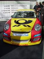 Ein Porsche 911 GT3 Cup des Porsche Carrera Cup in Dsseldorf am 06.04.08