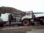 Trial-Unimog und sein Transportmittel  Europa-Truck Trial  Osnabrck 1999