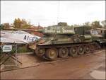 Kampfpanzer T-34/85 im Military Museum Rokycany am 16.10.
