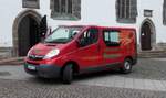 =Opel Vivaro der Gärtnerei RUPPEL steht zur Blumenanlieferung an der St.