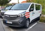=Opel Vivaro als Bürgerbus der Stadt SONTRA steht in Hünfeld anl. der Hessischen Feuerwehrleistungsübung 2019, 09-2019