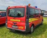 =Renault Trafic als MTW der Feuerwehr Stadt KEMPEN steht im Mai auf dem Besucherparkplatz der RettMobil 2024