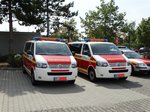 Zwei Feuerwehr Neu Isenburg VW T6 MTW am 03.09.16 beim Tag der Offenen Tür