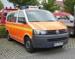 =VW T5 als MTW der Feuerwehr KASSEL steht in Hünfeld anl. der Hessischen Feuerwehrleistungsübung 2019, 09-2019