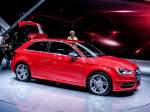Der dreitrige Audi A3 wurde auch gezeigt. (Automesse Paris zwischen 30.09.2012-14.10.2012, Aufnahmedatum: 11.10.2012)