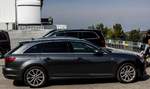 Audi A4 Avant Seitenansicht. Das Auto befindete sich im Parkplatz des Hungaroring am 24.09.2016.