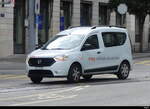 tpg Dienstfahrzeug - Dacia Dokker Nr.1041 unterwegs auf Dienstfahrt in der Stadt Genf am 24.03.2024