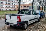Rückansicht: Dacia Logan Pick Up. Aufnahme: 11. 2020.