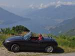 Fiat Barchetta oberhalb vom Comer See mit Blick auf Domaso (14.07.2013) 