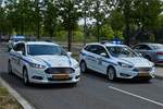 Diese beiden Ford Mondeo der luxemburgischen Zollvewaltung haben an der Fahrzeugparade zum Nationalfeiertag in der Stadt Luxemburg teilgenommen.